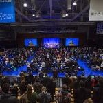 Fieldhouse audience for Toure